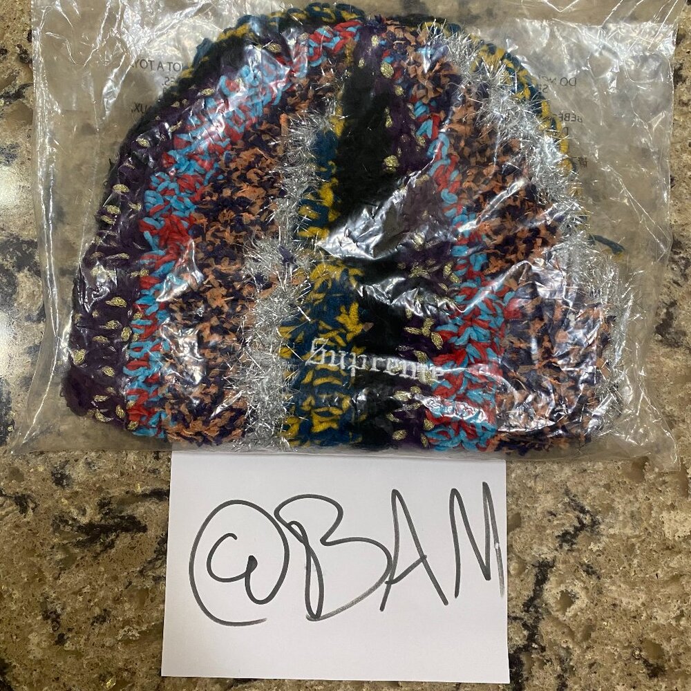 Supreme - Sup Tinsel Stripe Beanie 'Multicolor' - FW25BN68 MULTICOLOR